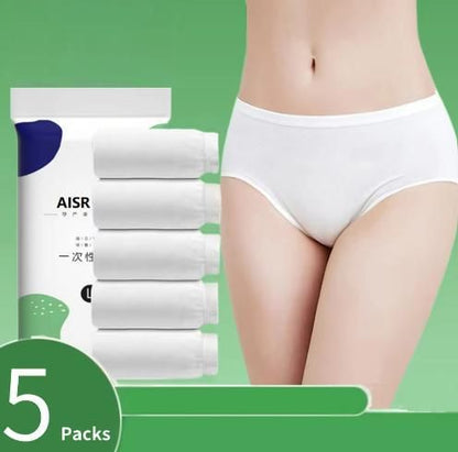 Maternity Premium Disposable Cotton Underwear (Pack of 5) | Soft & Hygienic Essentials for New Moms