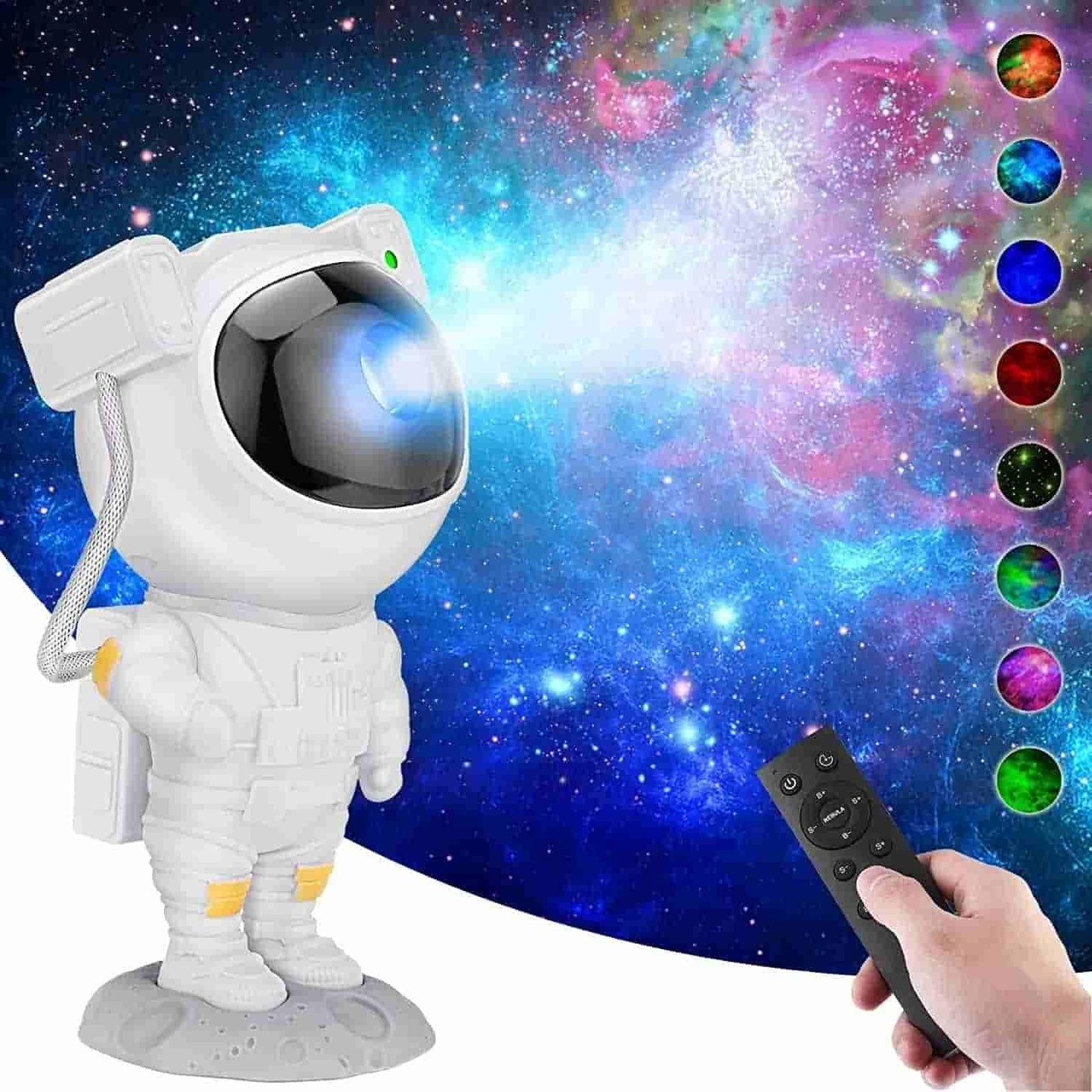 Astronaut Galaxy Projector with 360° Magnetic Head Rotation & Remote Control