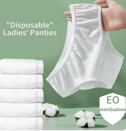 Maternity Premium Disposable Cotton Underwear (Pack of 5) | Soft & Hygienic Essentials for New Moms