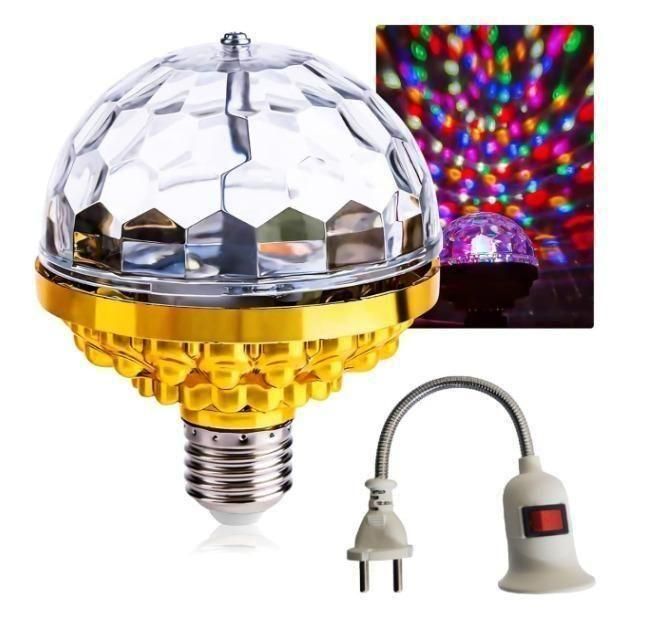 Rotating Magic Ball Light with Lamp Holder Set - USB Powered Decorative Light