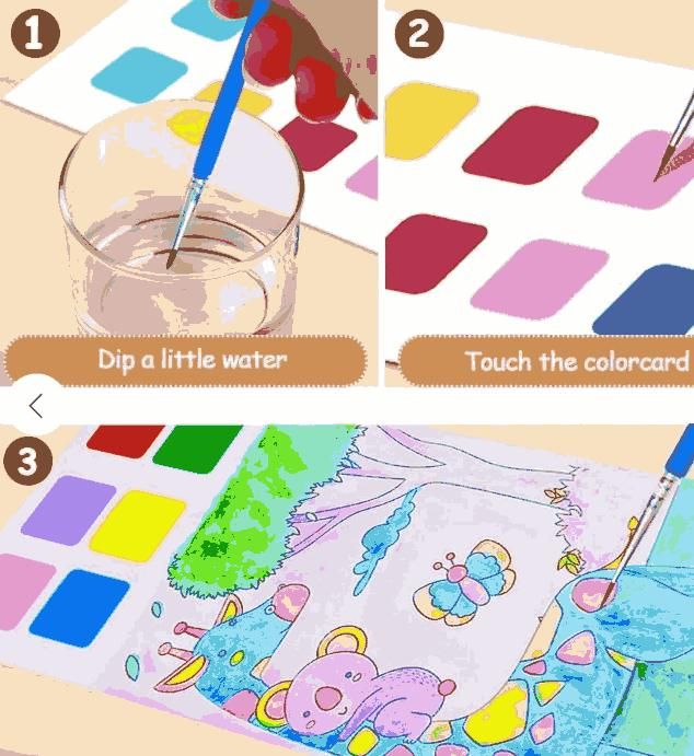 Water Coloring Books – Reusable, Creative, and Educational Fun for Kids - Pack of 3