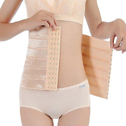 Women’s Waist Trainer Corset for Everyday Wear - Steel Boned Tummy Control Body Shaper with Adjustable Hooks and Belt